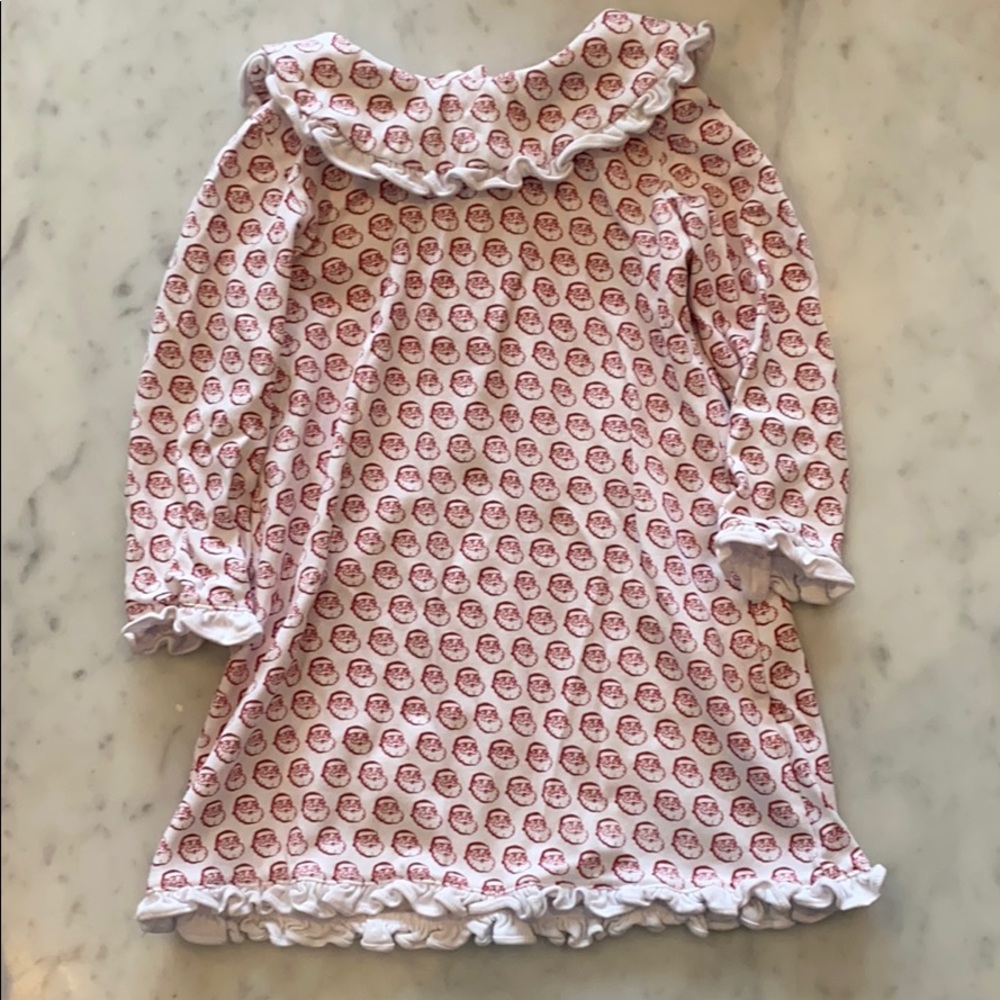 Lila and Hayes Santa Pima Cotton PJ Dress, 2T